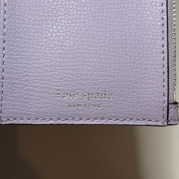 Kate Spade Sylvia Lilac Perforated Flower Large Continental Wristlet NWOT $158